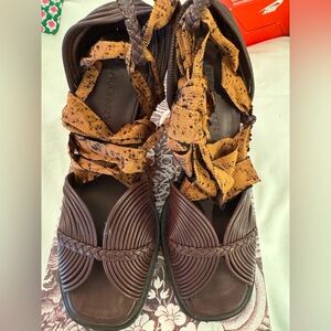 NWT ULLA JOHNSON Gia ribbon high heel oxblood